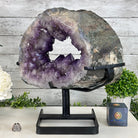 Quality Amethyst Portal, Metal Stand, 45.8 lbs & 15.8" Tall #5604 - 0115 - Brazil GemsBrazil GemsQuality Amethyst Portal, Metal Stand, 45.8 lbs & 15.8" Tall #5604 - 0115Portals on Rotating Bases5604 - 0115