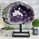 Quality Amethyst Portal, Metal Stand, 45.8 lbs & 15.8" Tall #5604 - 0115 - Brazil GemsBrazil GemsQuality Amethyst Portal, Metal Stand, 45.8 lbs & 15.8" Tall #5604 - 0115Portals on Rotating Bases5604 - 0115