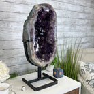 Quality Amethyst Portal, Metal Stand, 56.1 lbs & 23.3" Tall #5604 - 0116 - Brazil GemsBrazil GemsQuality Amethyst Portal, Metal Stand, 56.1 lbs & 23.3" Tall #5604 - 0116Portals on Rotating Bases5604 - 0116