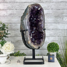 Quality Amethyst Portal, Metal Stand, 56.1 lbs & 23.3" Tall #5604 - 0116 - Brazil GemsBrazil GemsQuality Amethyst Portal, Metal Stand, 56.1 lbs & 23.3" Tall #5604 - 0116Portals on Rotating Bases5604 - 0116