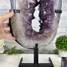 Quality Amethyst Portal, Metal Stand, 56.1 lbs & 23.3" Tall #5604 - 0116 - Brazil GemsBrazil GemsQuality Amethyst Portal, Metal Stand, 56.1 lbs & 23.3" Tall #5604 - 0116Portals on Rotating Bases5604 - 0116