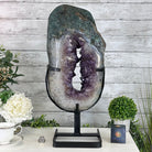 Quality Amethyst Portal, Metal Stand, 56.1 lbs & 23.3" Tall #5604 - 0116 - Brazil GemsBrazil GemsQuality Amethyst Portal, Metal Stand, 56.1 lbs & 23.3" Tall #5604 - 0116Portals on Rotating Bases5604 - 0116