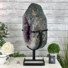 Quality Amethyst Portal, Metal Stand, 56.1 lbs & 23.3" Tall #5604 - 0116 - Brazil GemsBrazil GemsQuality Amethyst Portal, Metal Stand, 56.1 lbs & 23.3" Tall #5604 - 0116Portals on Rotating Bases5604 - 0116