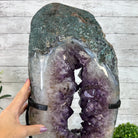 Quality Amethyst Portal, Metal Stand, 56.1 lbs & 23.3" Tall #5604 - 0116 - Brazil GemsBrazil GemsQuality Amethyst Portal, Metal Stand, 56.1 lbs & 23.3" Tall #5604 - 0116Portals on Rotating Bases5604 - 0116