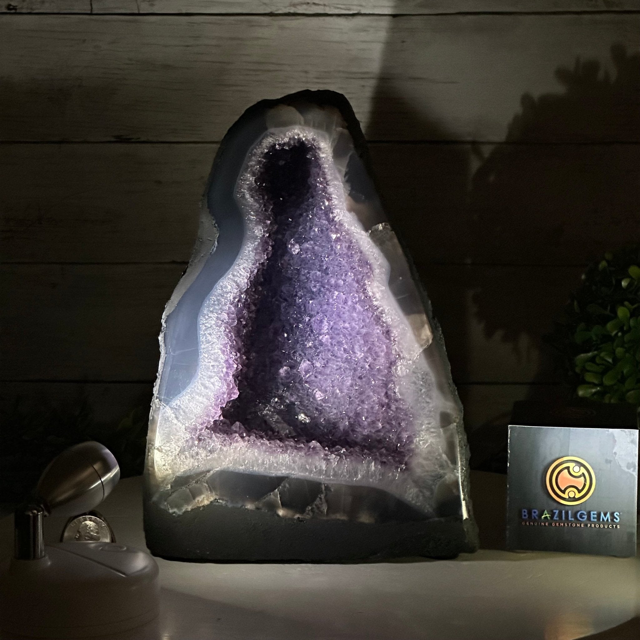 Quality Brazilian Amethyst Cathedral, 10.2 lbs & 9.3" Tall, #5601 - 1351 - Brazil GemsBrazil GemsQuality Brazilian Amethyst Cathedral, 10.2 lbs & 9.3" Tall, #5601 - 1351Cathedrals5601 - 1351