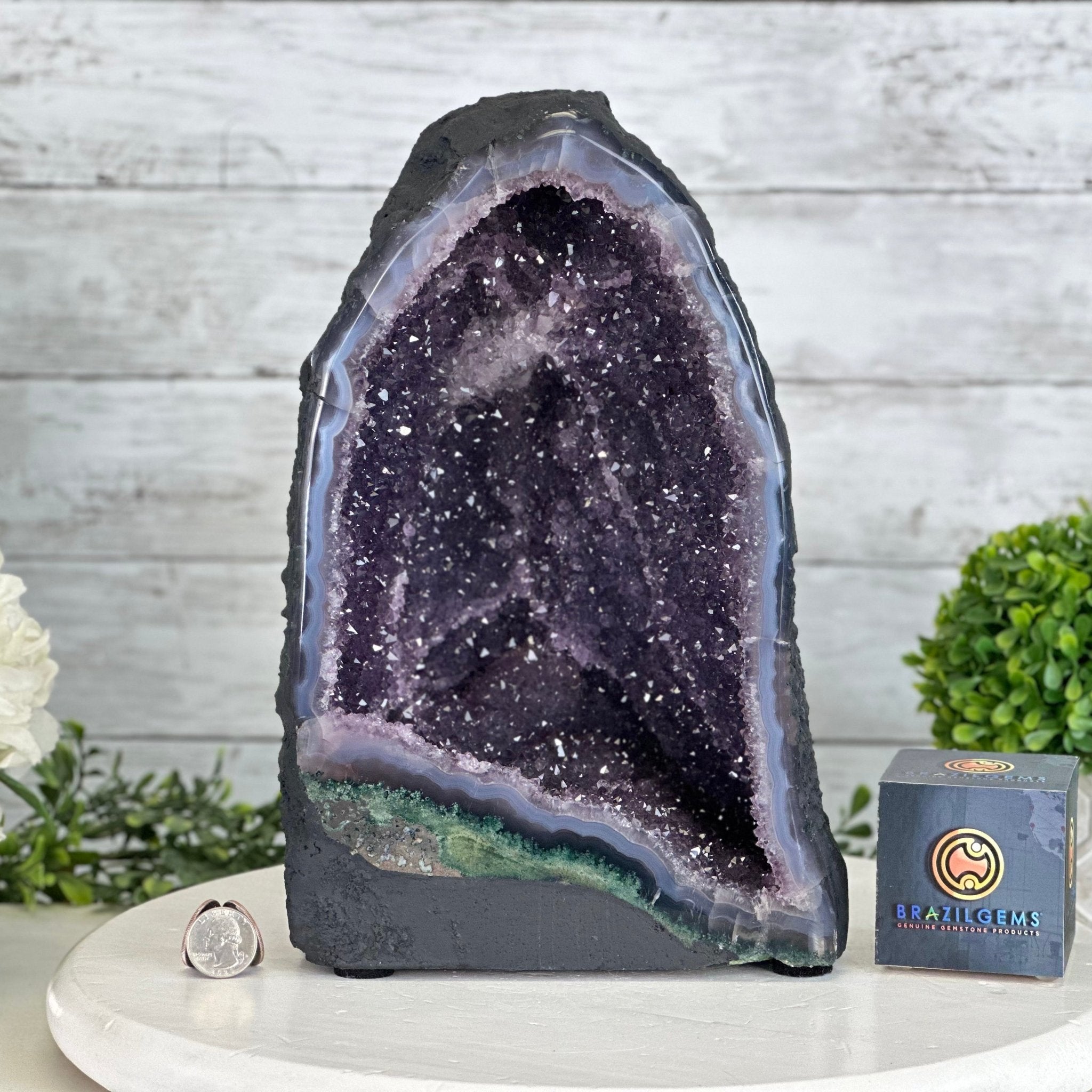 Quality Brazilian Amethyst Cathedral, 15.7 lbs & 12" Tall, #5601 - 1367 - Brazil GemsBrazil GemsQuality Brazilian Amethyst Cathedral, 15.7 lbs & 12" Tall, #5601 - 1367Cathedrals5601 - 1367