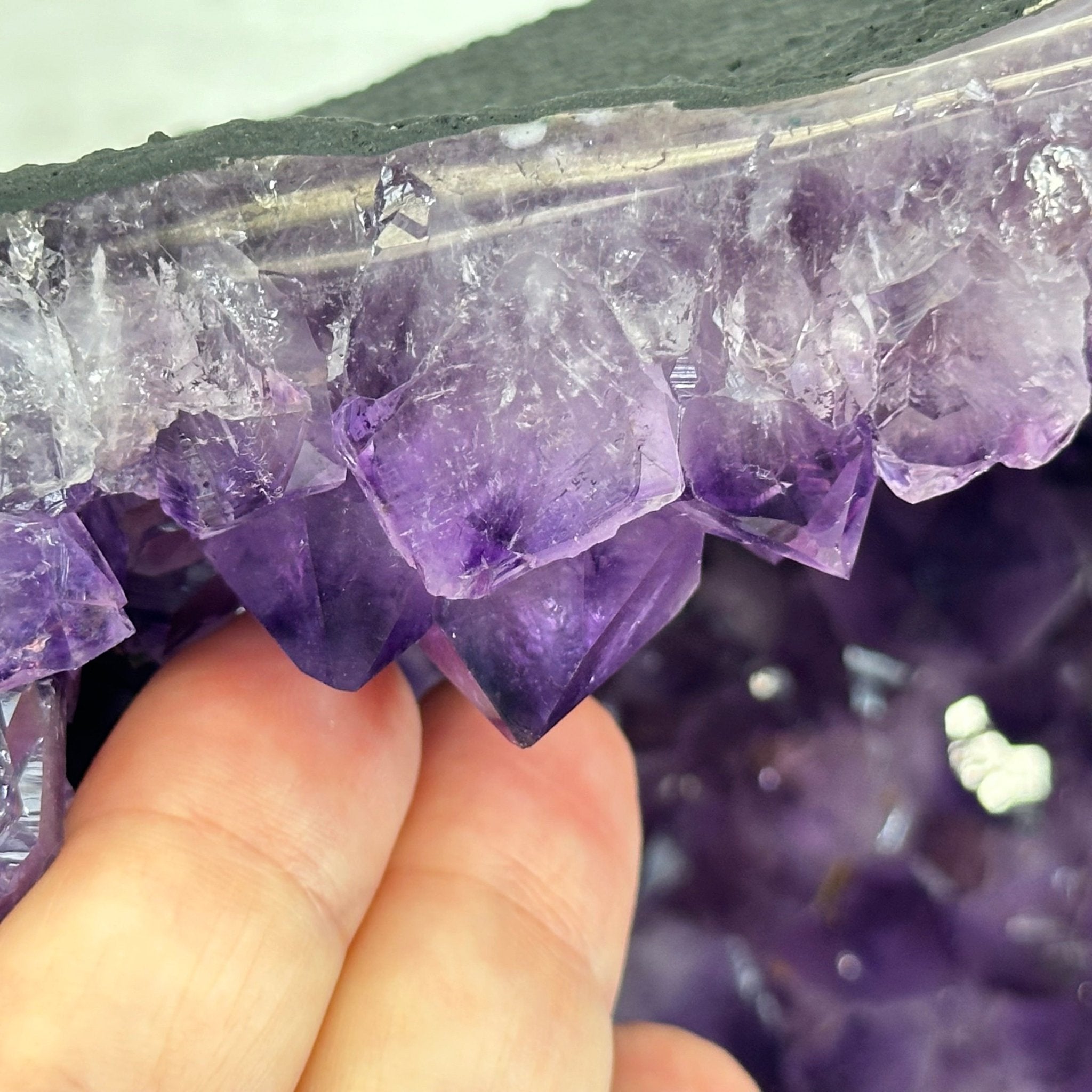 Quality Brazilian Amethyst Cathedral, 16.8 lbs & 7" Tall, #5601 - 1371 - Brazil GemsBrazil GemsQuality Brazilian Amethyst Cathedral, 16.8 lbs & 7" Tall, #5601 - 1371Cathedrals5601 - 1371
