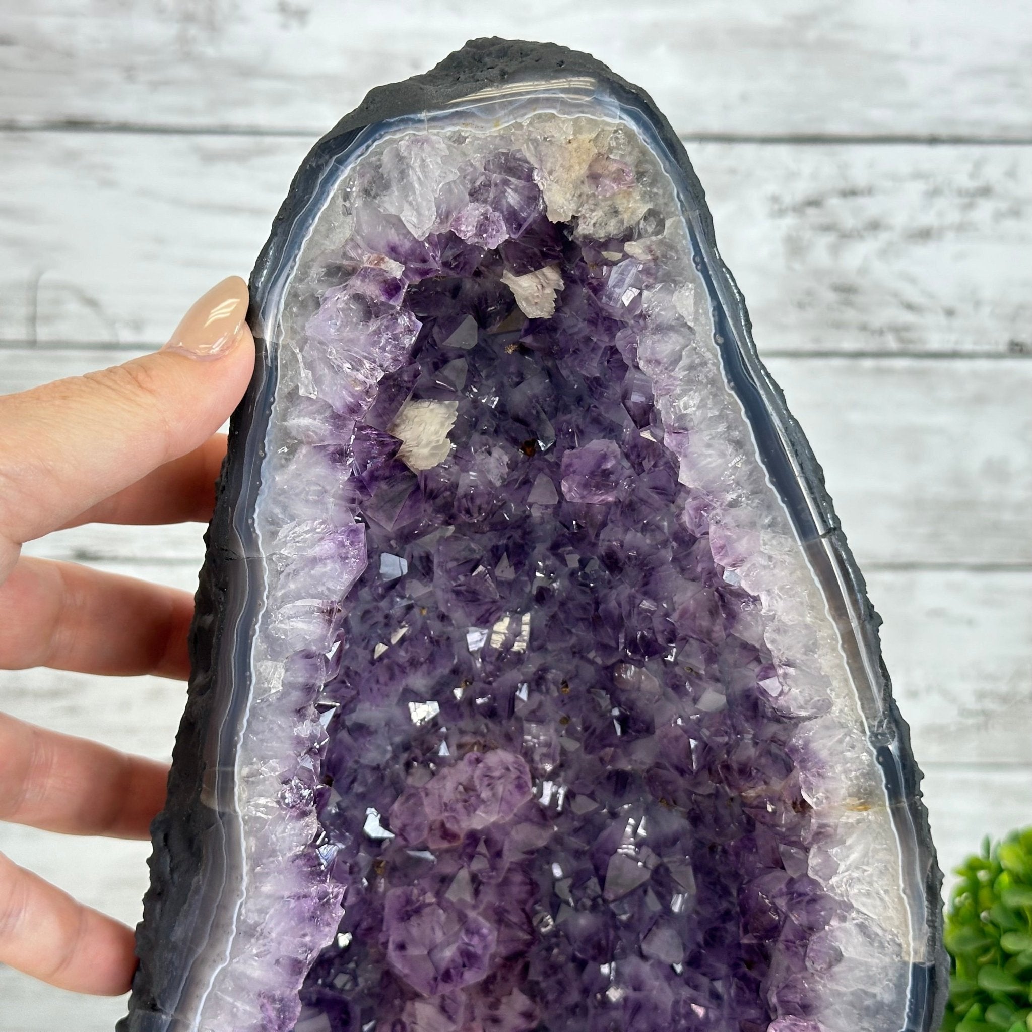 Quality Brazilian Amethyst Cathedral, 17.2 lbs & 13.8" Tall, #5601 - 1372 - Brazil GemsBrazil GemsQuality Brazilian Amethyst Cathedral, 17.2 lbs & 13.8" Tall, #5601 - 1372Cathedrals5601 - 1372
