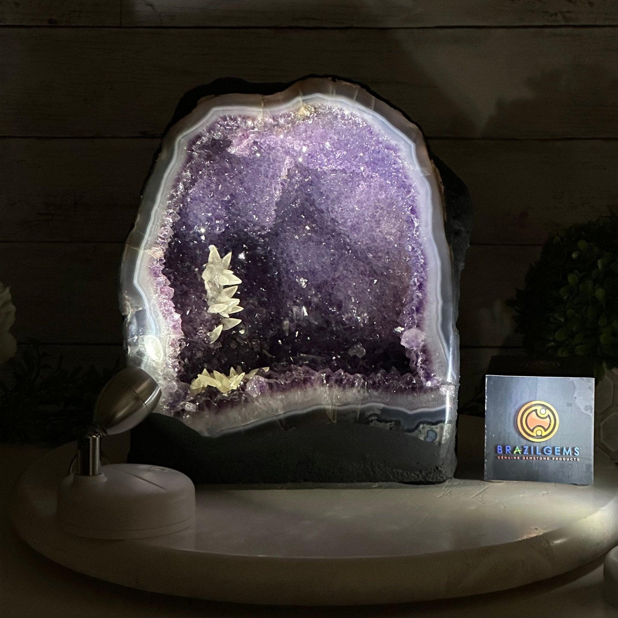 Quality Brazilian Amethyst Cathedral, 17.7 lbs & 9.5" Tall, #5601 - 1377 - Brazil GemsBrazil GemsQuality Brazilian Amethyst Cathedral, 17.7 lbs & 9.5" Tall, #5601 - 1377Cathedrals5601 - 1377