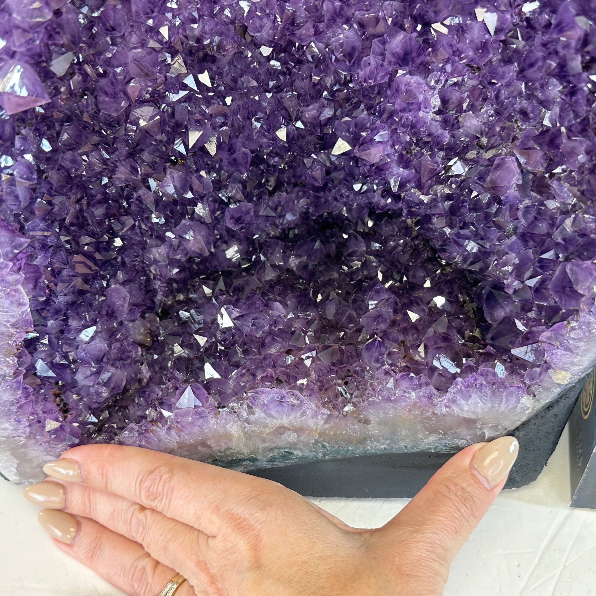 Quality Brazilian Amethyst Cathedral, 28.1 lbs & 15.1" Tall, #5601 - 1399 - Brazil GemsBrazil GemsQuality Brazilian Amethyst Cathedral, 28.1 lbs & 15.1" Tall, #5601 - 1399Cathedrals5601 - 1399