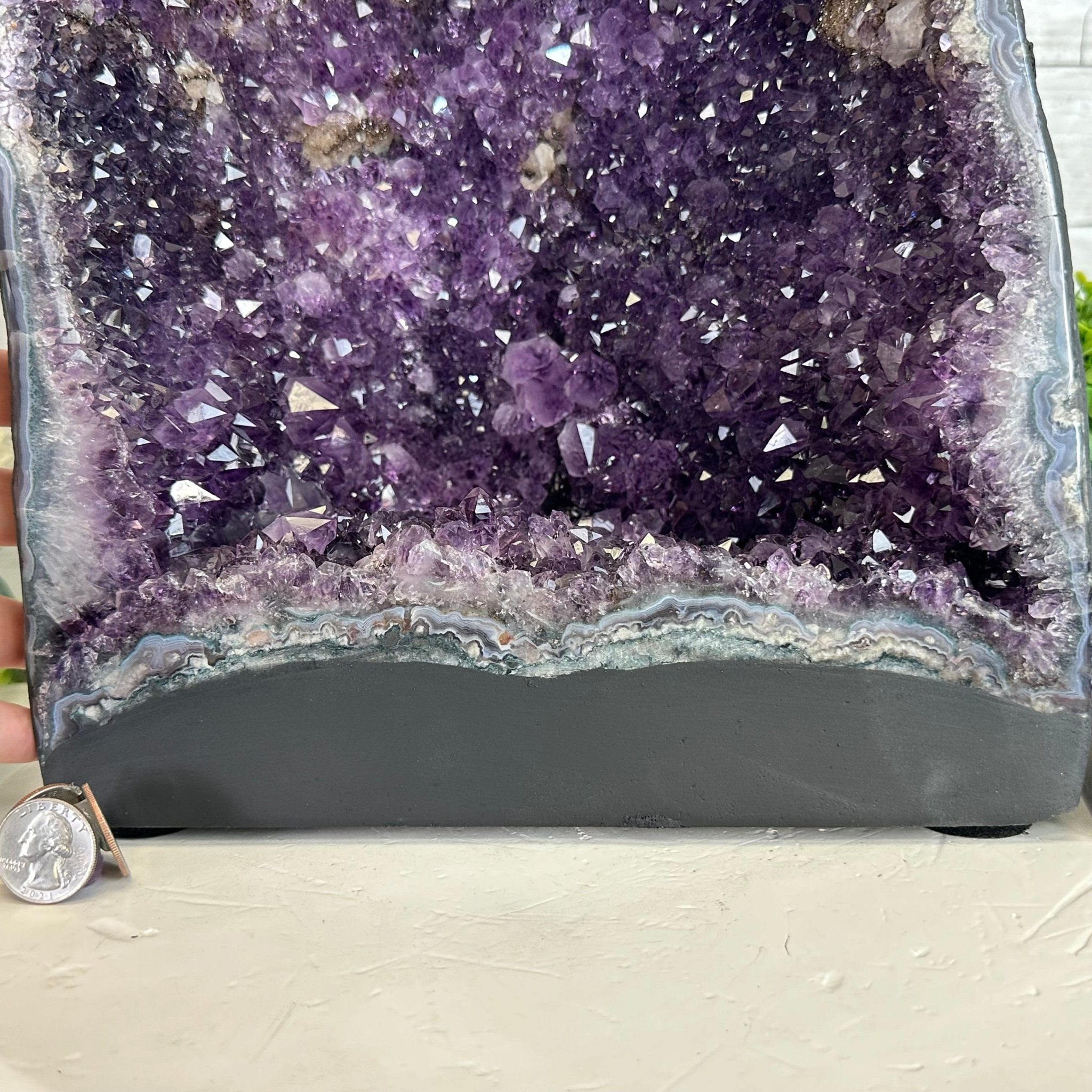 Quality Brazilian Amethyst Cathedral, 30.1 lbs & 12.3" Tall, #5601 - 1404 - Brazil GemsBrazil GemsQuality Brazilian Amethyst Cathedral, 30.1 lbs & 12.3" Tall, #5601 - 1404Cathedrals5601 - 1404