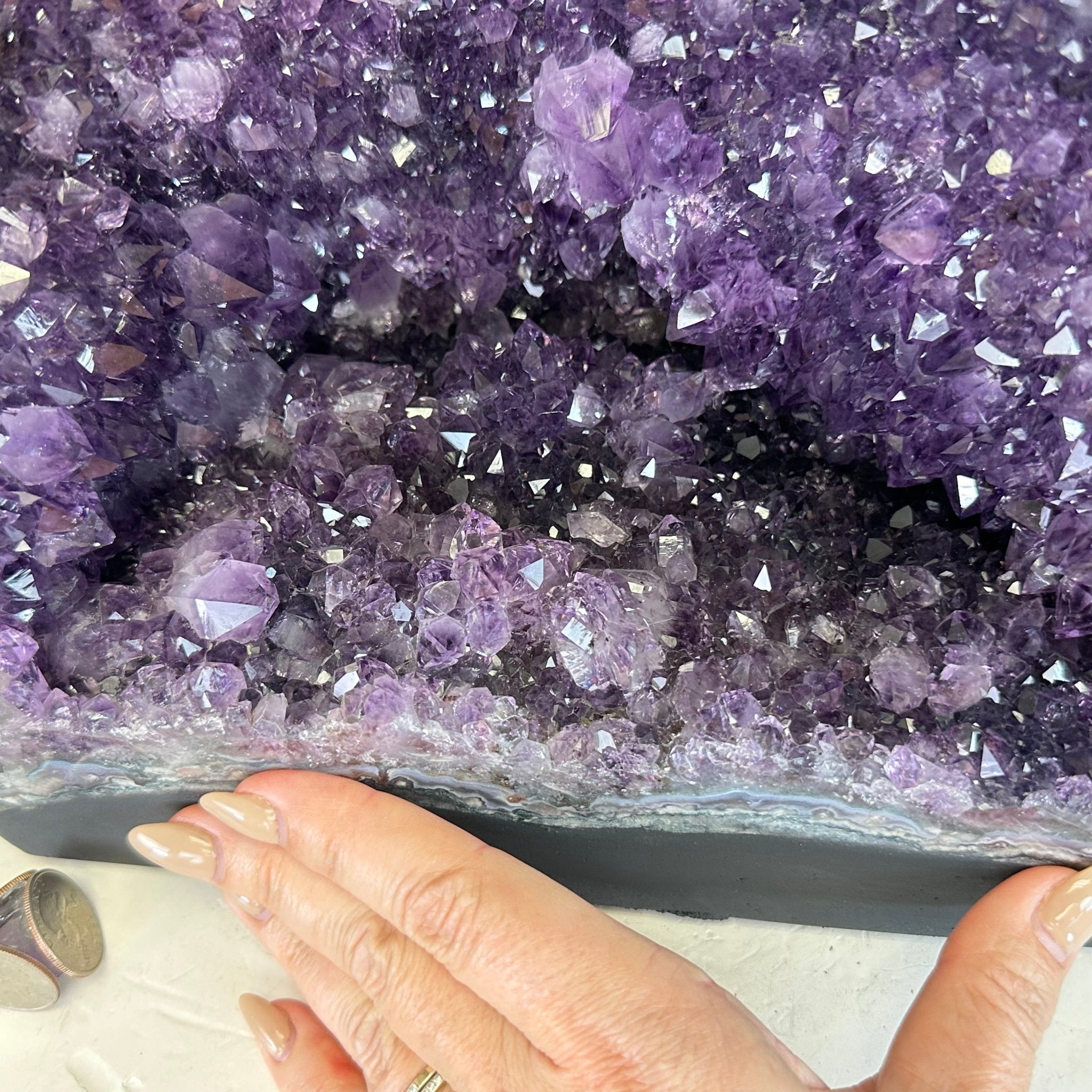 Quality Brazilian Amethyst Cathedral, 30.1 lbs & 12.3" Tall, #5601 - 1404 - Brazil GemsBrazil GemsQuality Brazilian Amethyst Cathedral, 30.1 lbs & 12.3" Tall, #5601 - 1404Cathedrals5601 - 1404
