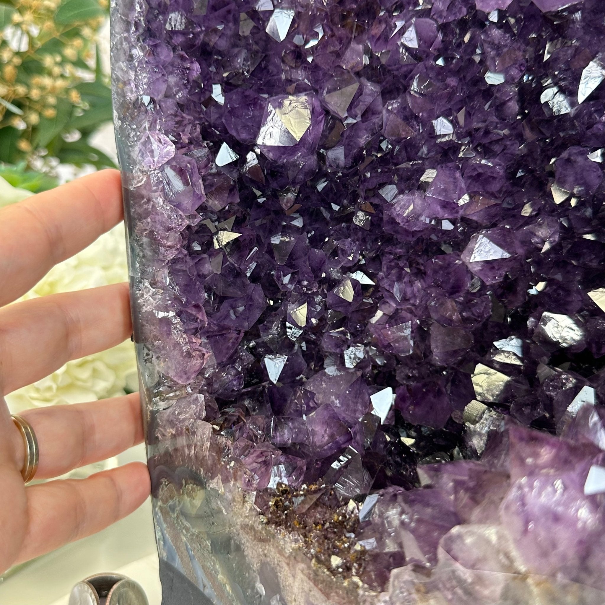 Quality Brazilian Amethyst Cathedral, 30.3 lbs & 14.9" Tall, #5601 - 1405 - Brazil GemsBrazil GemsQuality Brazilian Amethyst Cathedral, 30.3 lbs & 14.9" Tall, #5601 - 1405Cathedrals5601 - 1405