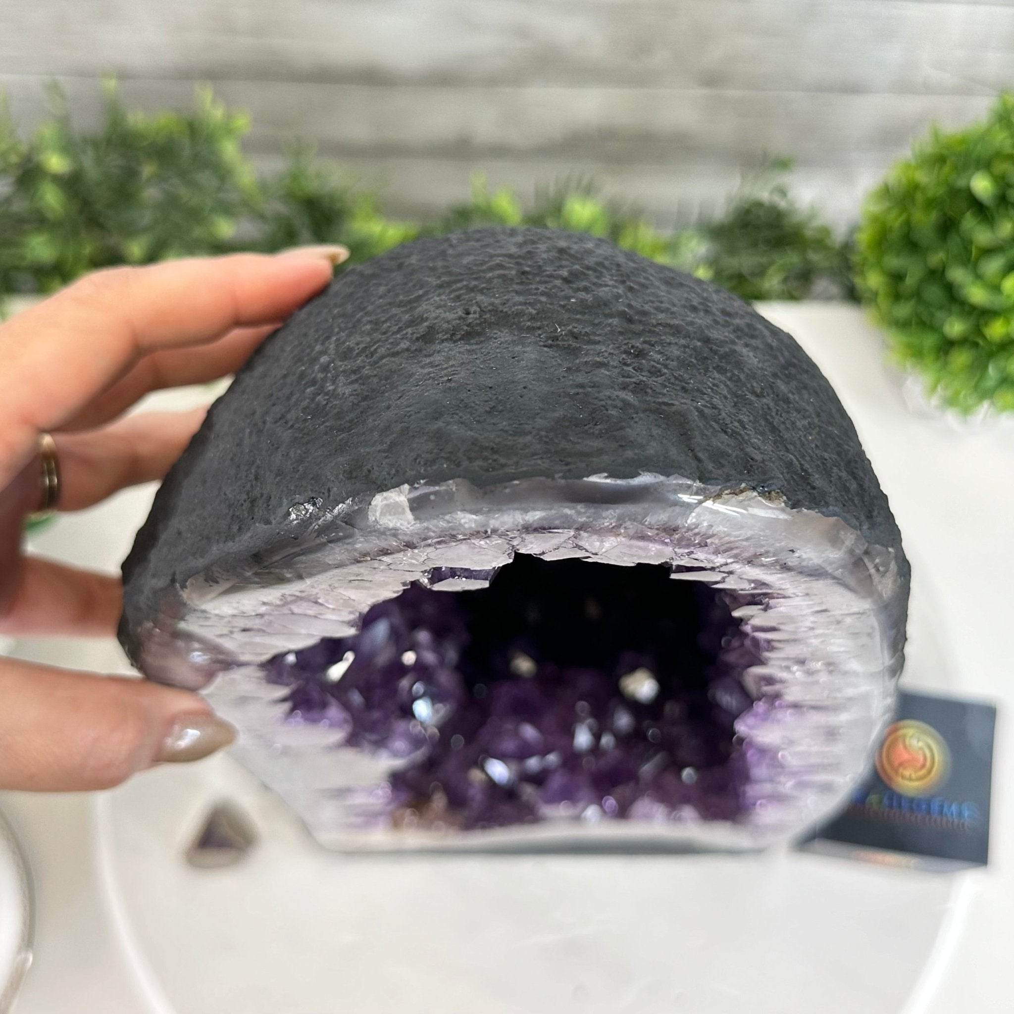 Quality Brazilian Amethyst Cathedral, 33.3 lbs & 17.2" Tall, #5601 - 1410 - Brazil GemsBrazil GemsQuality Brazilian Amethyst Cathedral, 33.3 lbs & 17.2" Tall, #5601 - 1410Cathedrals5601 - 1410