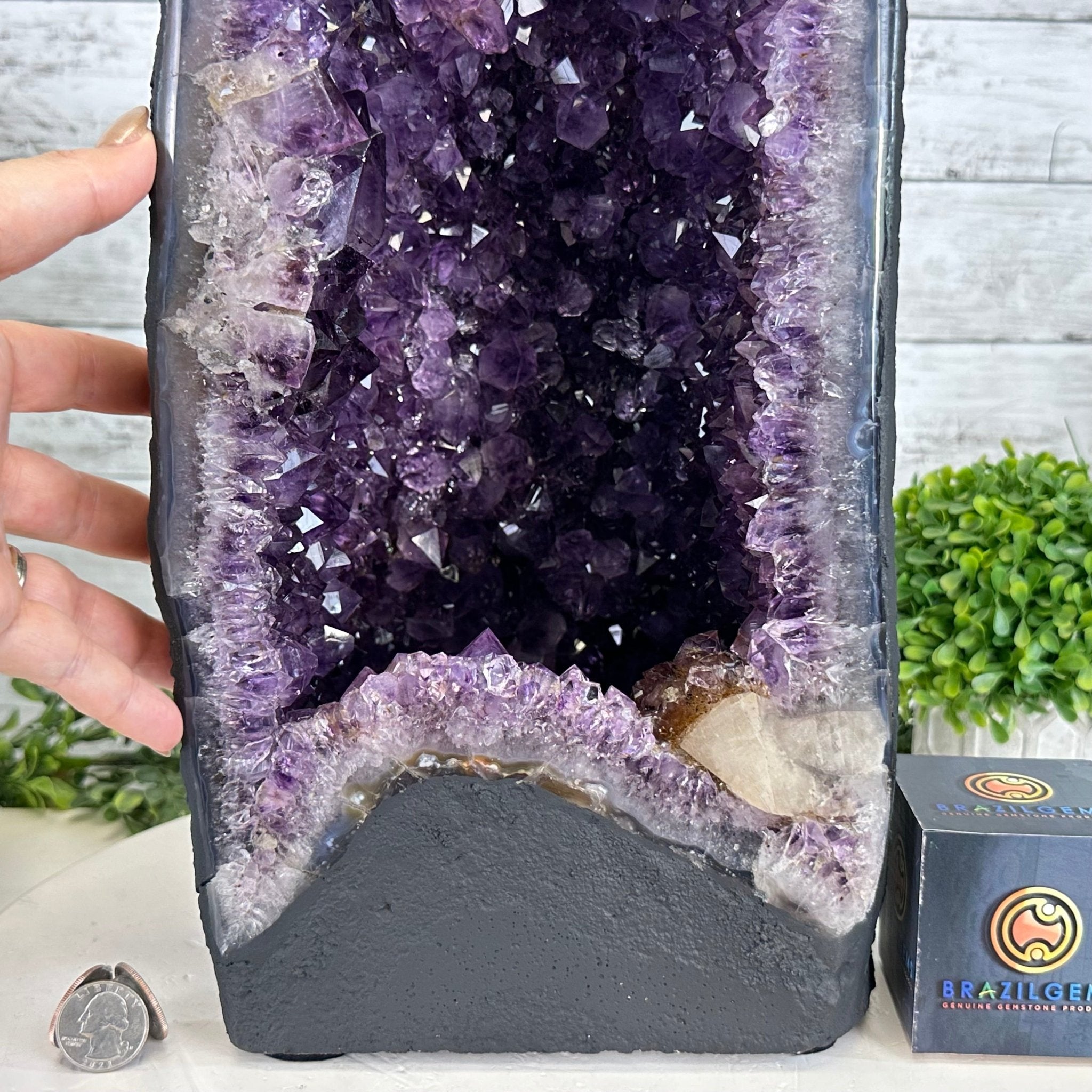 Quality Brazilian Amethyst Cathedral, 40.1 lbs & 19.8" Tall, #5601 - 1412 - Brazil GemsBrazil GemsQuality Brazilian Amethyst Cathedral, 40.1 lbs & 19.8" Tall, #5601 - 1412Cathedrals5601 - 1412