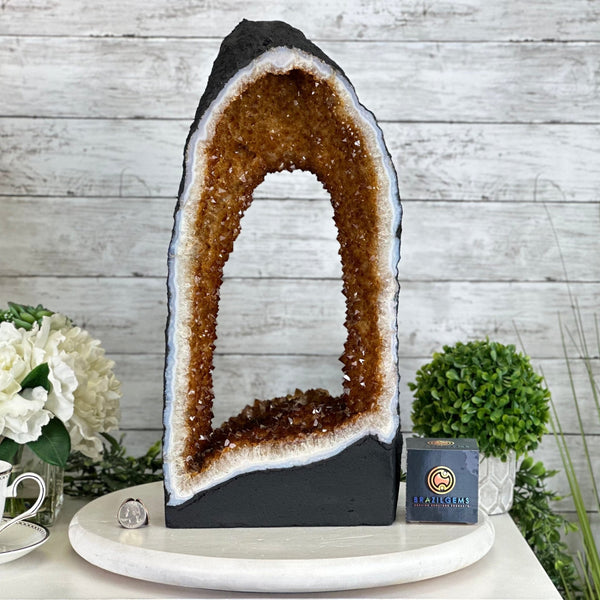 Open 2-Sided Citrine Cathedrals