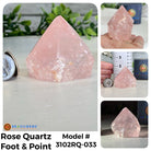 Quality Rose Quartz Crystal Foot & Points, Various Options #3102RQ - Brazil GemsBrazil GemsQuality Rose Quartz Crystal Foot & Points, Various Options #3102RQCrystal Points3102RQ-033