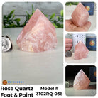 Quality Rose Quartz Crystal Foot & Points, Various Options #3102RQ - Brazil GemsBrazil GemsQuality Rose Quartz Crystal Foot & Points, Various Options #3102RQCrystal Points3102RQ-038