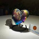 Rainbow Aura Quartz Heart on a Metal Stand, 0.3 lbs & 2.8" Tall #5463RA - 022 - Brazil GemsBrazil GemsRainbow Aura Quartz Heart on a Metal Stand, 0.3 lbs & 2.8" Tall #5463RA - 022Hearts5463RA - 022