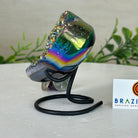 Rainbow Aura Quartz Heart on a Metal Stand, 0.4 lbs & 3.2" Tall #5463RA - 028 - Brazil GemsBrazil GemsRainbow Aura Quartz Heart on a Metal Stand, 0.4 lbs & 3.2" Tall #5463RA - 028Hearts5463RA - 028