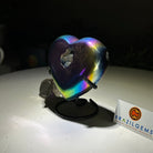 Rainbow Aura Quartz Heart on a Metal Stand, 0.6 lbs & 3.5" Tall #5463RA - 034 - Brazil GemsBrazil GemsRainbow Aura Quartz Heart on a Metal Stand, 0.6 lbs & 3.5" Tall #5463RA - 034Hearts5463RA - 034