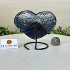 Rainbow Aura Quartz Heart on a Metal Stand, 0.8 lbs & 4.2" Tall #5463RA - 040 - Brazil GemsBrazil GemsRainbow Aura Quartz Heart on a Metal Stand, 0.8 lbs & 4.2" Tall #5463RA - 040Hearts5463RA - 040