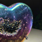 Rainbow Aura Quartz Heart on a Metal Stand, 0.9 lbs & 4.1" Tall #5463RA - 046 - Brazil GemsBrazil GemsRainbow Aura Quartz Heart on a Metal Stand, 0.9 lbs & 4.1" Tall #5463RA - 046Hearts5463RA - 046