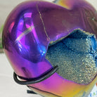 Rainbow Aura Quartz Heart on a Metal Stand, 1.5 lbs & 4.3" Tall #5463RA - 058 - Brazil GemsBrazil GemsRainbow Aura Quartz Heart on a Metal Stand, 1.5 lbs & 4.3" Tall #5463RA - 058Hearts5463RA - 058