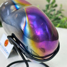 Rainbow Aura Quartz Heart on a Metal Stand, 1.5 lbs & 4.3" Tall #5463RA - 058 - Brazil GemsBrazil GemsRainbow Aura Quartz Heart on a Metal Stand, 1.5 lbs & 4.3" Tall #5463RA - 058Hearts5463RA - 058