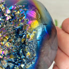 Rainbow Aura Quartz Heart on a Metal Stand, 2.2 lbs & 5.5" Tall #5463RA - 059 - Brazil GemsBrazil GemsRainbow Aura Quartz Heart on a Metal Stand, 2.2 lbs & 5.5" Tall #5463RA - 059Hearts5463RA - 059