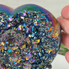 Rainbow Aura Quartz Heart on a Metal Stand, 2.2 lbs & 5.5" Tall #5463RA - 059 - Brazil GemsBrazil GemsRainbow Aura Quartz Heart on a Metal Stand, 2.2 lbs & 5.5" Tall #5463RA - 059Hearts5463RA - 059