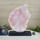 Rose Quartz Polished Slice on a Wood Base, 11" Tall #6100RQ - 039 - Brazil GemsBrazil GemsRose Quartz Polished Slice on a Wood Base, 11" Tall #6100RQ - 039Slices on Wood Bases6100RQ - 039