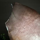 Rose Quartz Polished Slice on a Wood Base, 11" Tall #6100RQ - 039 - Brazil GemsBrazil GemsRose Quartz Polished Slice on a Wood Base, 11" Tall #6100RQ - 039Slices on Wood Bases6100RQ - 039