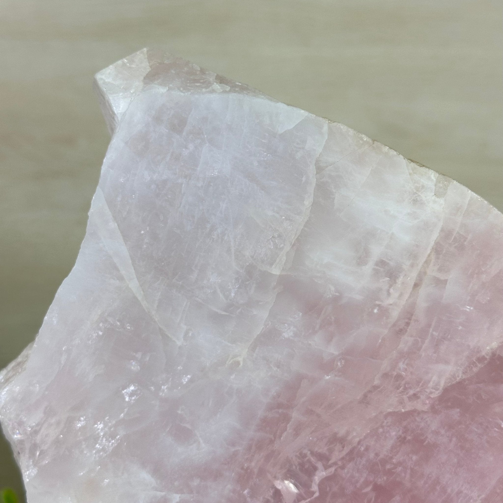 Rose Quartz Polished Slice on a Wood Base, 11" Tall #6100RQ - 039 - Brazil GemsBrazil GemsRose Quartz Polished Slice on a Wood Base, 11" Tall #6100RQ - 039Slices on Wood Bases6100RQ - 039