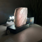 Rose Quartz Polished Slice on a Wood Base 5.5" Tall #6100RQ - 022 - Brazil GemsBrazil GemsRose Quartz Polished Slice on a Wood Base 5.5" Tall #6100RQ - 022Slices on Wood Bases