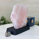 Rose Quartz Polished Slice on a Wood Base 6.5" Tall #6100RQ - 027 - Brazil GemsBrazil GemsRose Quartz Polished Slice on a Wood Base 6.5" Tall #6100RQ - 027Slices on Wood Bases6100RQ - 027