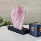 Rose Quartz Polished Slice on a Wood Base 7" Tall #6100RQ - 021 - Brazil GemsBrazil GemsRose Quartz Polished Slice on a Wood Base 7" Tall #6100RQ - 021Slices on Wood Bases6100RQ - 021