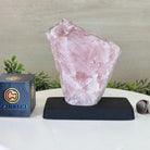 Rose Quartz Polished Slice on a Wood Base 7" Tall #6100RQ - 021 - Brazil GemsBrazil GemsRose Quartz Polished Slice on a Wood Base 7" Tall #6100RQ - 021Slices on Wood Bases6100RQ - 021