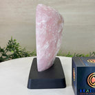 Rose Quartz Polished Slice on a Wood Base 7" Tall #6100RQ - 028 - Brazil GemsBrazil GemsRose Quartz Polished Slice on a Wood Base 7" Tall #6100RQ - 028Slices on Wood Bases6100RQ - 028