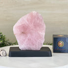 Rose Quartz Polished Slice on a Wood Base 7" Tall #6100RQ - 028 - Brazil GemsBrazil GemsRose Quartz Polished Slice on a Wood Base 7" Tall #6100RQ - 028Slices on Wood Bases6100RQ - 028