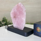 Rose Quartz Polished Slice on a Wood Base 7" Tall #6100RQ - 028 - Brazil GemsBrazil GemsRose Quartz Polished Slice on a Wood Base 7" Tall #6100RQ - 028Slices on Wood Bases6100RQ - 028