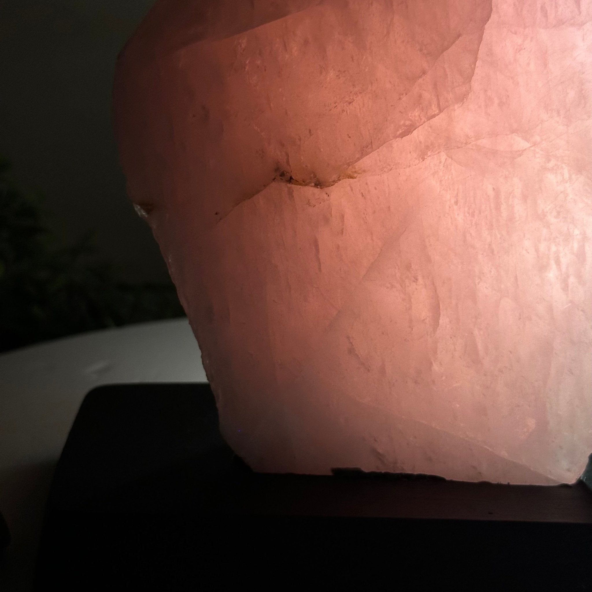 Rose Quartz Polished Slice on a Wood Base 7" Tall #6100RQ - 028 - Brazil GemsBrazil GemsRose Quartz Polished Slice on a Wood Base 7" Tall #6100RQ - 028Slices on Wood Bases6100RQ - 028