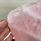 Rose Quartz Polished Slice on a Wood Base, 7" Tall #6100RQ - 032 - Brazil GemsBrazil GemsRose Quartz Polished Slice on a Wood Base, 7" Tall #6100RQ - 032Slices on Wood Bases6100RQ - 032