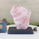 Rose Quartz Polished Slice on a Wood Base, 7" Tall #6100RQ - 032 - Brazil GemsBrazil GemsRose Quartz Polished Slice on a Wood Base, 7" Tall #6100RQ - 032Slices on Wood Bases6100RQ - 032