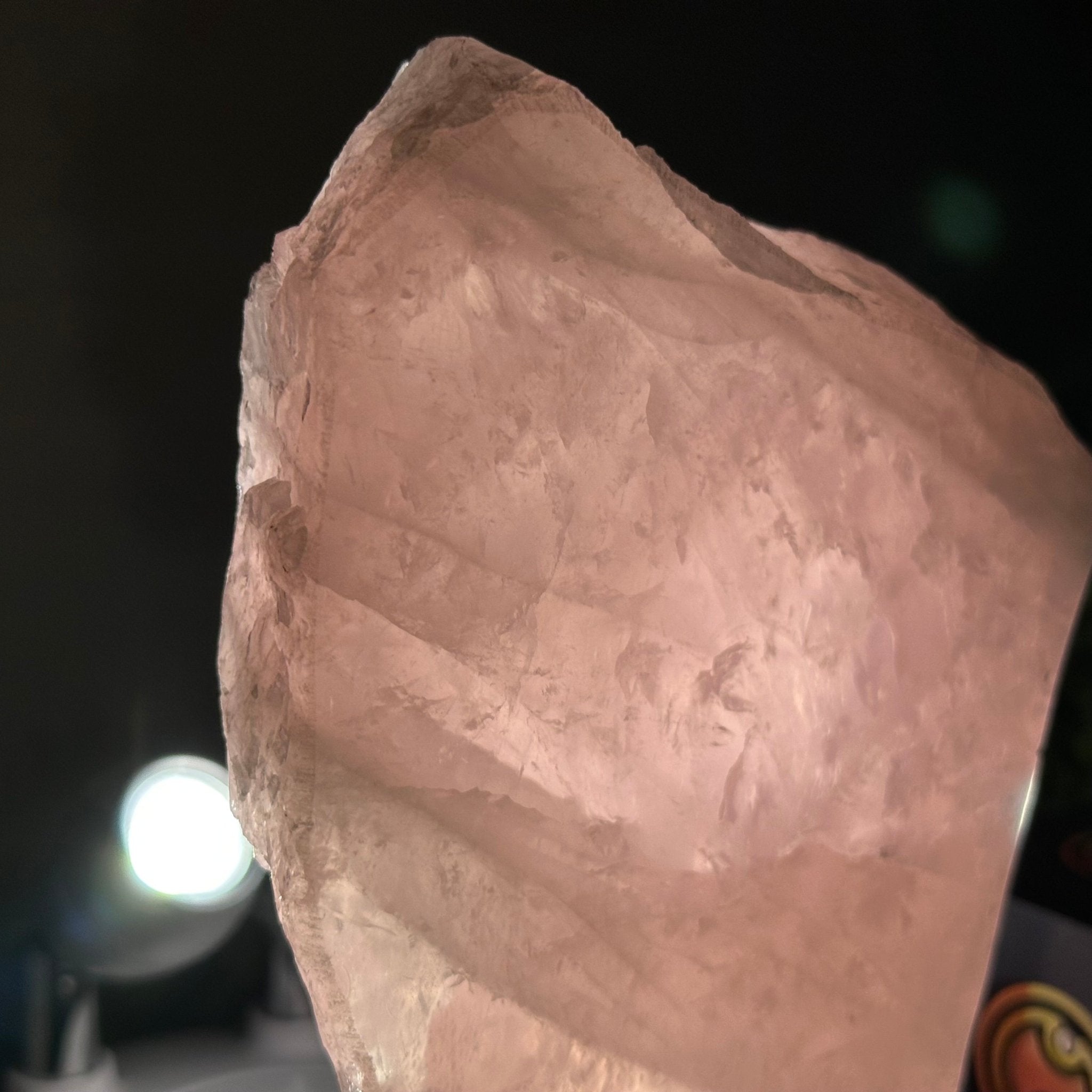 Rose Quartz Polished Slice on a Wood Base 7.5" Tall #6100RQ - 030 - Brazil GemsBrazil GemsRose Quartz Polished Slice on a Wood Base 7.5" Tall #6100RQ - 030Slices on Wood Bases6100RQ - 030