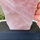 Rose Quartz Polished Slice on a Wood Base 7.5" Tall #6100RQ - 030 - Brazil GemsBrazil GemsRose Quartz Polished Slice on a Wood Base 7.5" Tall #6100RQ - 030Slices on Wood Bases6100RQ - 030