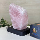 Rose Quartz Polished Slice on a Wood Base 7.5" Tall #6100RQ - 030 - Brazil GemsBrazil GemsRose Quartz Polished Slice on a Wood Base 7.5" Tall #6100RQ - 030Slices on Wood Bases6100RQ - 030