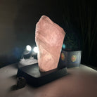 Rose Quartz Polished Slice on a Wood Base 7.5" Tall #6100RQ - 030 - Brazil GemsBrazil GemsRose Quartz Polished Slice on a Wood Base 7.5" Tall #6100RQ - 030Slices on Wood Bases6100RQ - 030