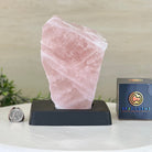 Rose Quartz Polished Slice on a Wood Base 7.5" Tall #6100RQ - 030 - Brazil GemsBrazil GemsRose Quartz Polished Slice on a Wood Base 7.5" Tall #6100RQ - 030Slices on Wood Bases6100RQ - 030