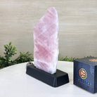 Rose Quartz Polished Slice on a Wood Base, 8" Tall #6100RQ - 016 - Brazil GemsBrazil GemsRose Quartz Polished Slice on a Wood Base, 8" Tall #6100RQ - 016Slices on Wood Bases6100RQ - 016